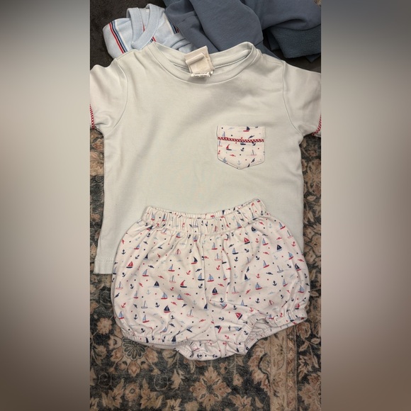 Sailboat Print Kids Outfit - Picture 1 of 1